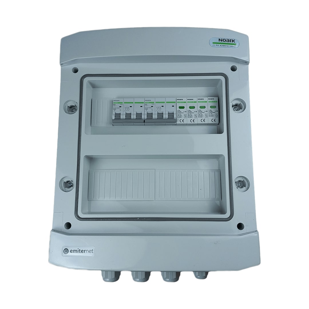 Rozdzielnica przył. AC hermetyczna IP65 EMITER z ogranicznikiem przepięć AC Noark typ 2, 2x25A 3-F
