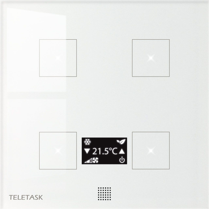 AURUS-4 TEMP, cztery pola dotykowe, wyświetlacza OLED /T°/IR (biały)