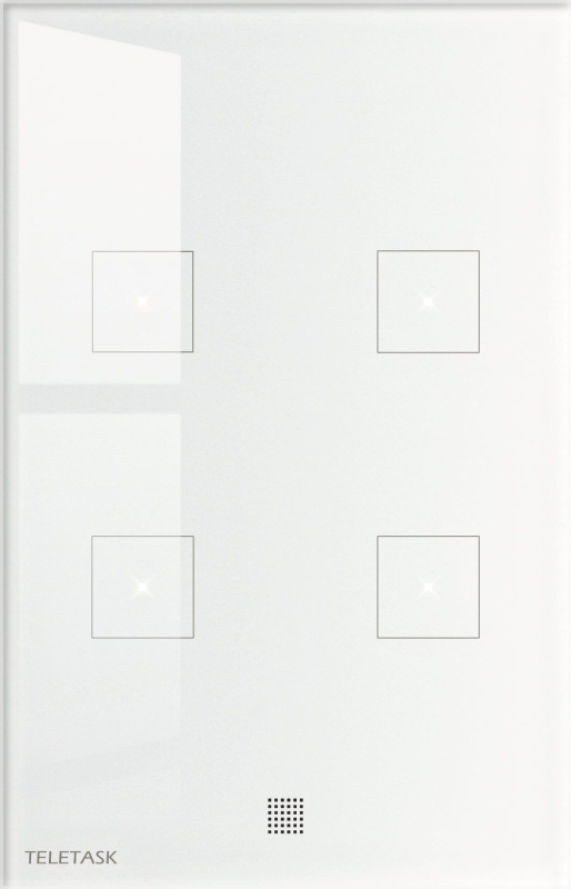 PANEL DOTYKOWY AURUS,BIAŁY FRONT,4 POLA DOTYKOWE