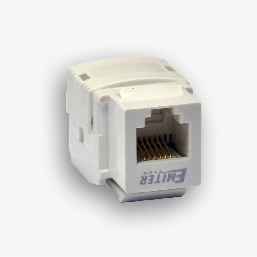 Gniazdo RJ12 kat.3 keystone biały