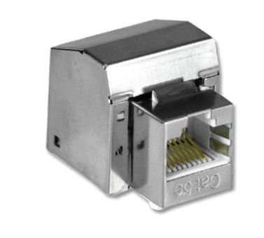 Gniazdo STP RJ45 kat.5e keystone biały