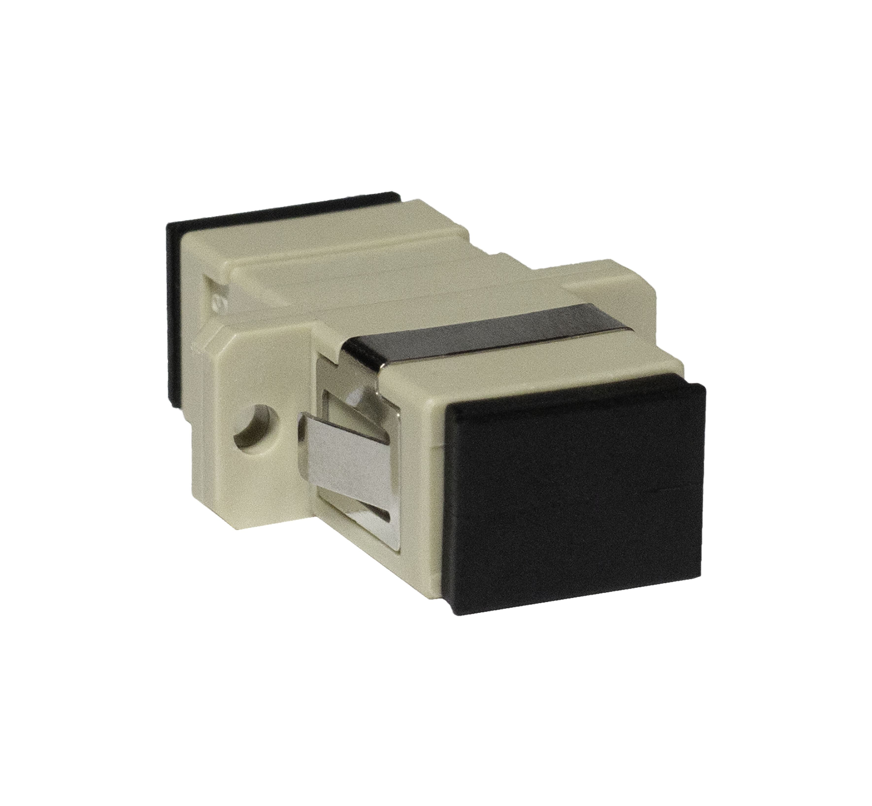 Adapter SC MM simplex beżowy