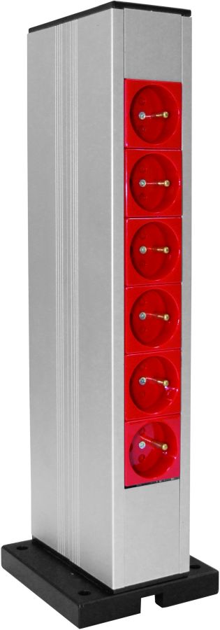 Kolumna podłogowa pionowa aluminiowa podwójna, pojemność 2x23M