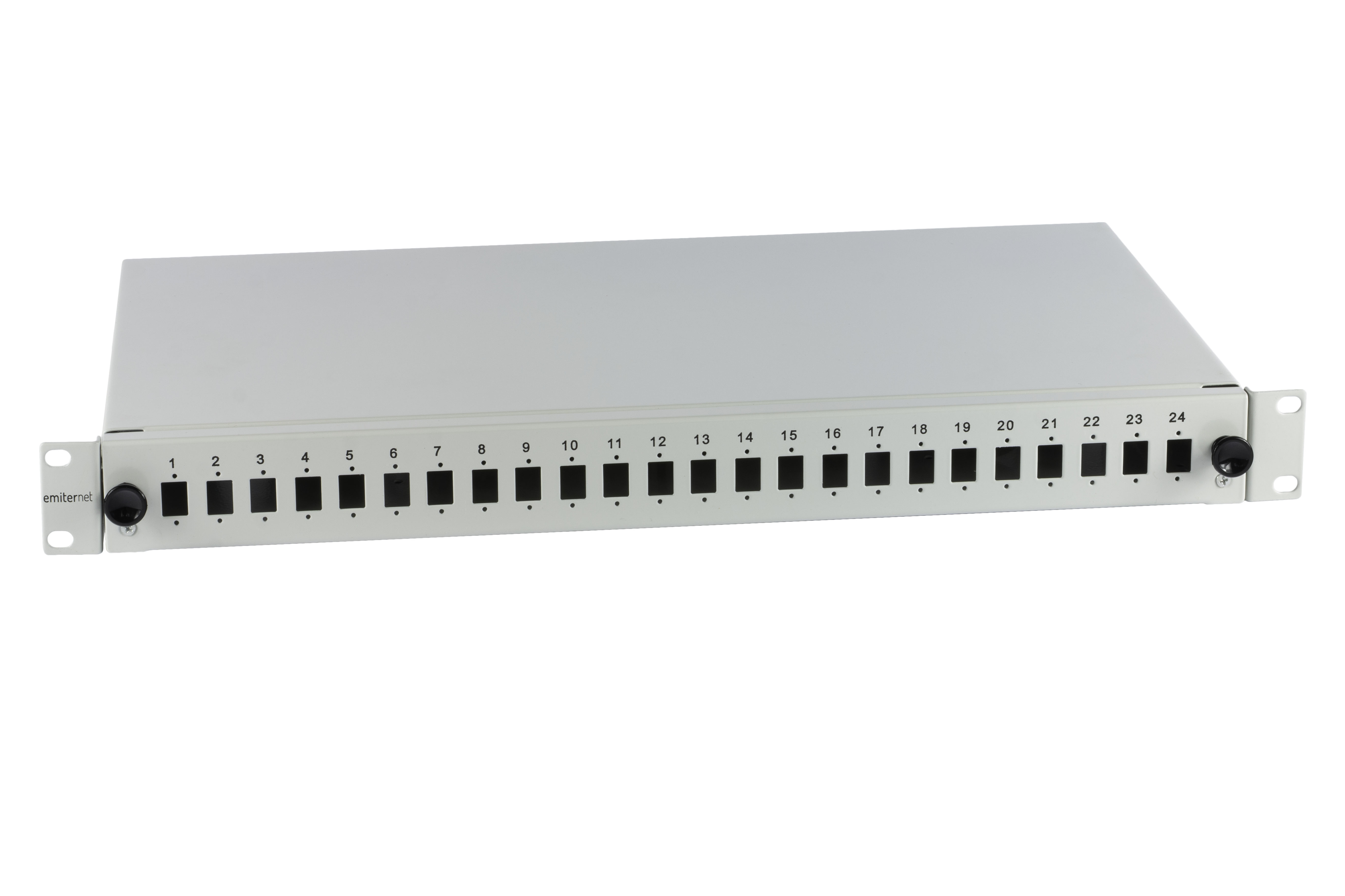 Przełącznica wysuwana 19" 1U 24xSC simplex, szara