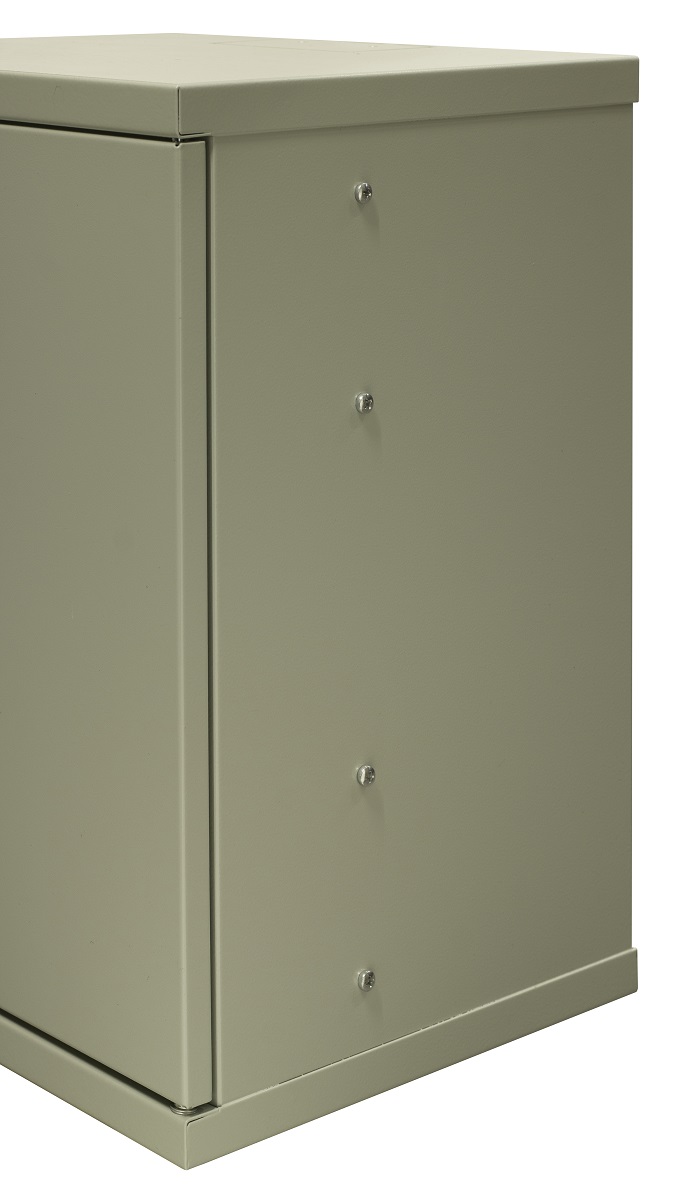 Szafa wisząca niedzielona 10'' 9U, drzwi blacha, 325×330x445mm (szer./gł./wys.) (w zestawie: półka stała oraz komplet śrub montażowych)