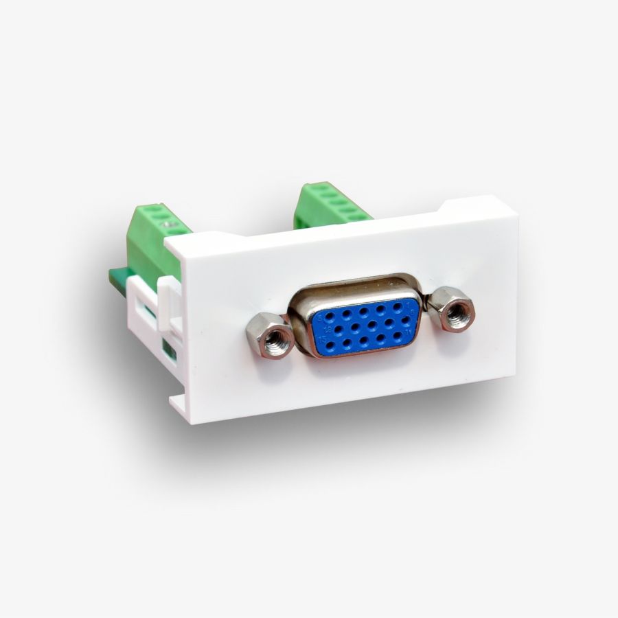 Gniazdo VGA 22,5x45mm 15+1pin 