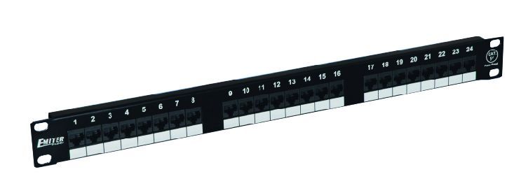 Panel 19" 24xRJ45 UTP kat.5e (1U)