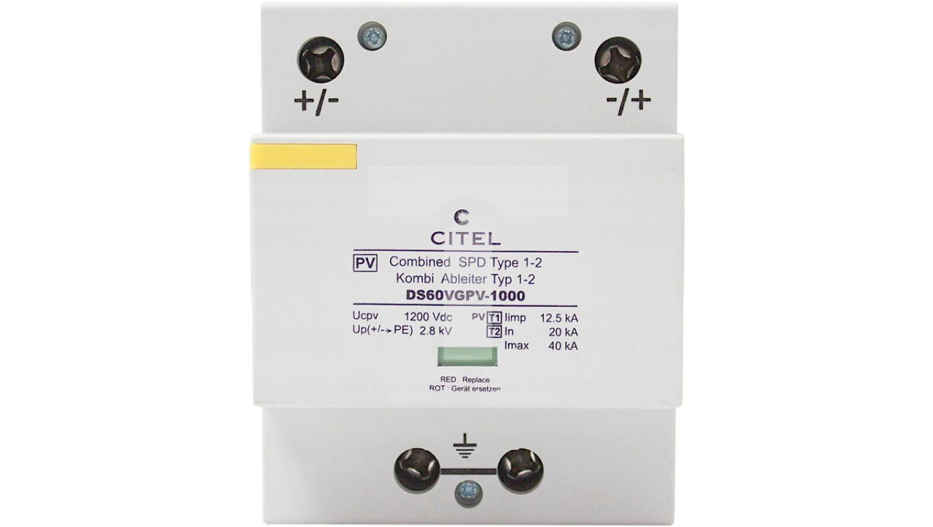 Ogranicznik przep. CITEL, typ I+II DC 1000V, DS60VGPV-1000,25kA 2p+V