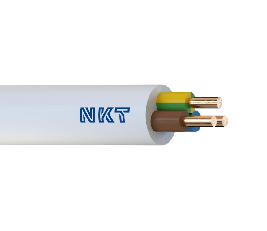 Przewód instalacyjny YDY 5x2,5 żo 450/750V, opakowanie 100m