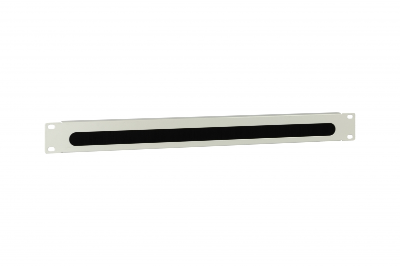 Panel szczotkowy 19" szary RAL7035 1U