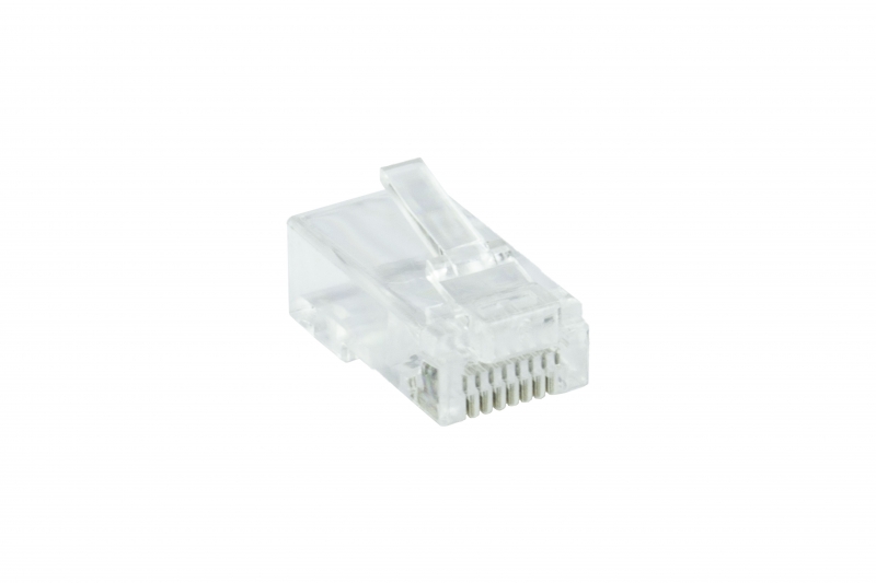 Wtyk RJ45 UTP kat. 6 przelotowy uniwersalny (8P8C)